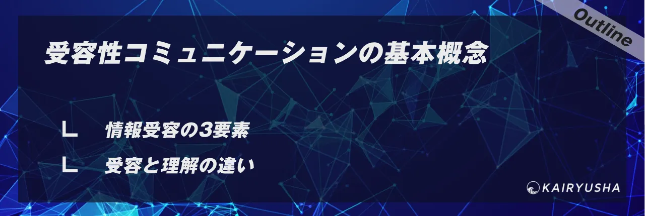 受容性コミュニケーションの基本概念