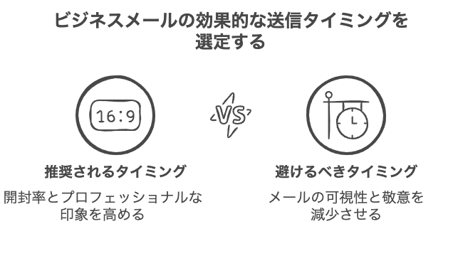 ビジネスマナーとして考慮すべきメール送信の基本時間帯