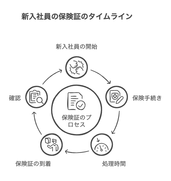 新入社員の保険証はいつ届くのか