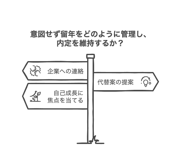 留年と内定の関係：意図しない留年の場合の対処法