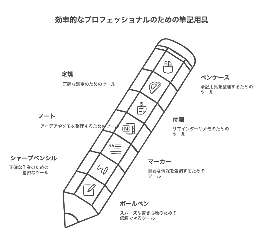 社会人の筆記用具の中身おすすめリスト