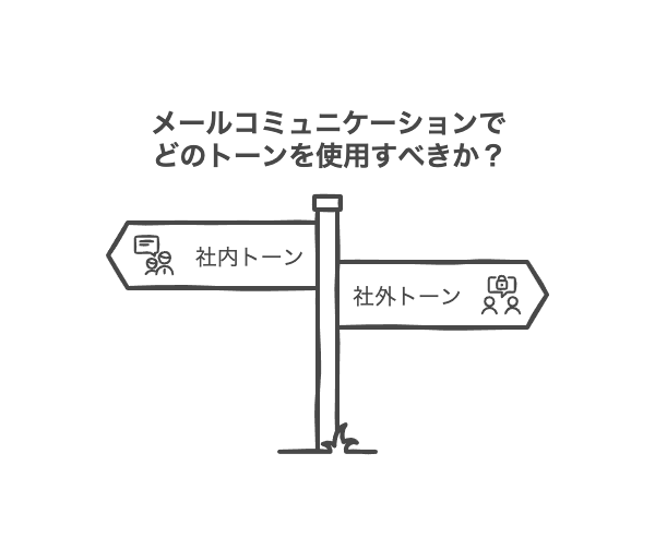 社内・社外メールの共通ポイントと違い