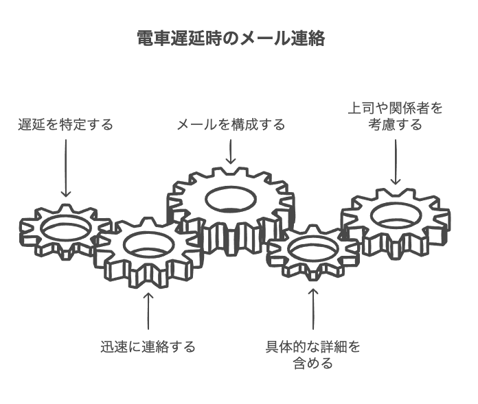 電車遅延時のメール連絡の基本原則