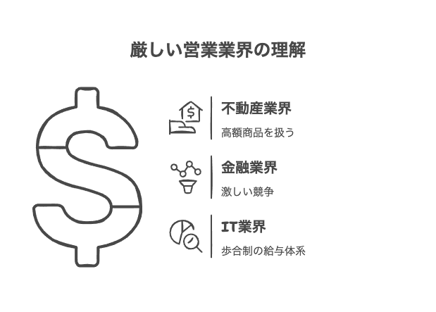 営業職でもっともきつい業界TOP3