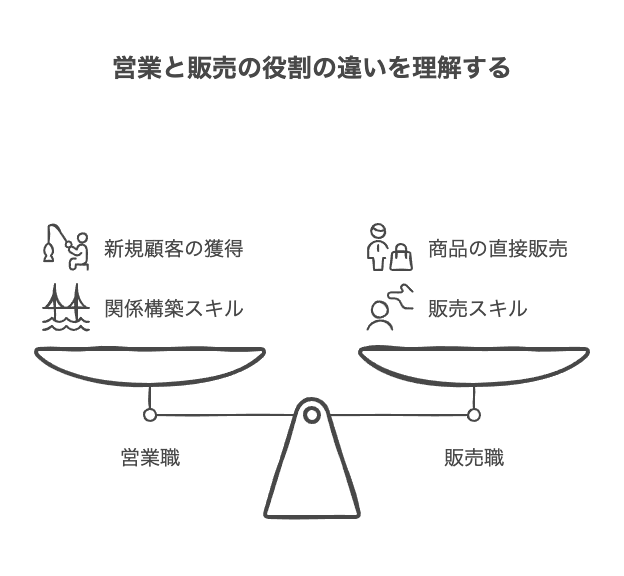 営業職と販売職の基本的な違い